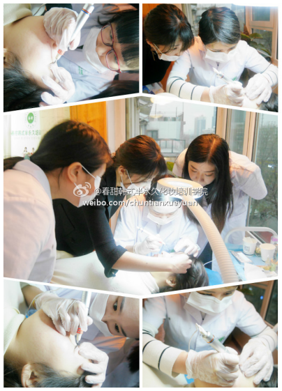 想学半永久纹绣培训班绝学到【春甜】韩式半永久化妆培训学校！