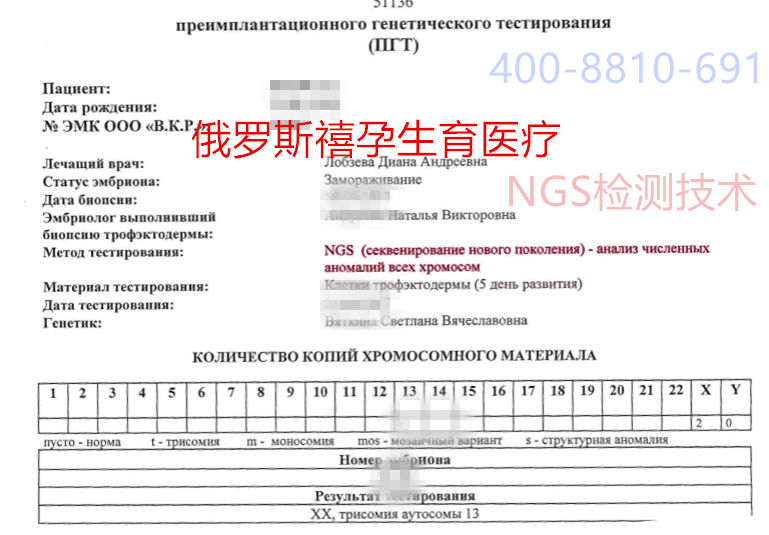 禧孕俄罗斯试管婴儿NGC（具体NGS技术细节）