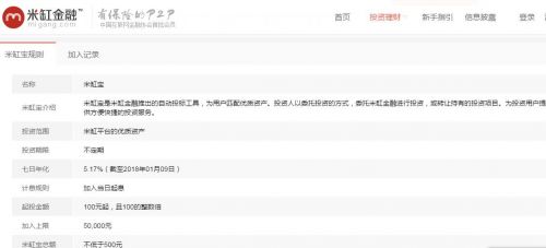 而金银猫的“余额猫”与米缸宝类似，是一款自动投标借款项目，投资人随时可以赎回。目前年化收益率大概6%左右。
