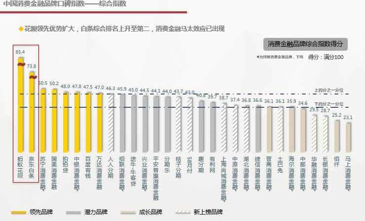 中国消费金融品牌口碑指数——综合指数 报告截图