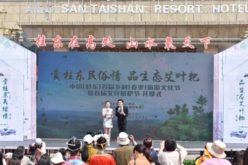 桂东首届乡村旅游文化节暨首届艾叶糍粑节开幕