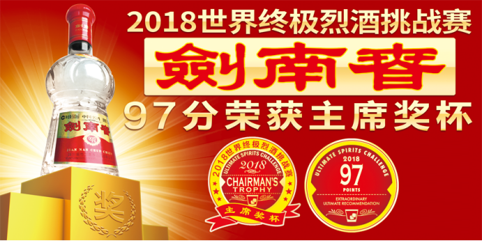 茅台和剑南春共同入围世界级大赛，剑南春勇夺第一，获媒体盛赞！